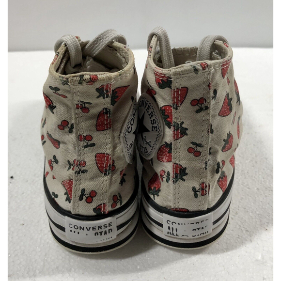 Converse Chuck Taylor All Star Platform Eva Hi Strawberry AOP Girls SZ 12.5 - Picture 3 of 12